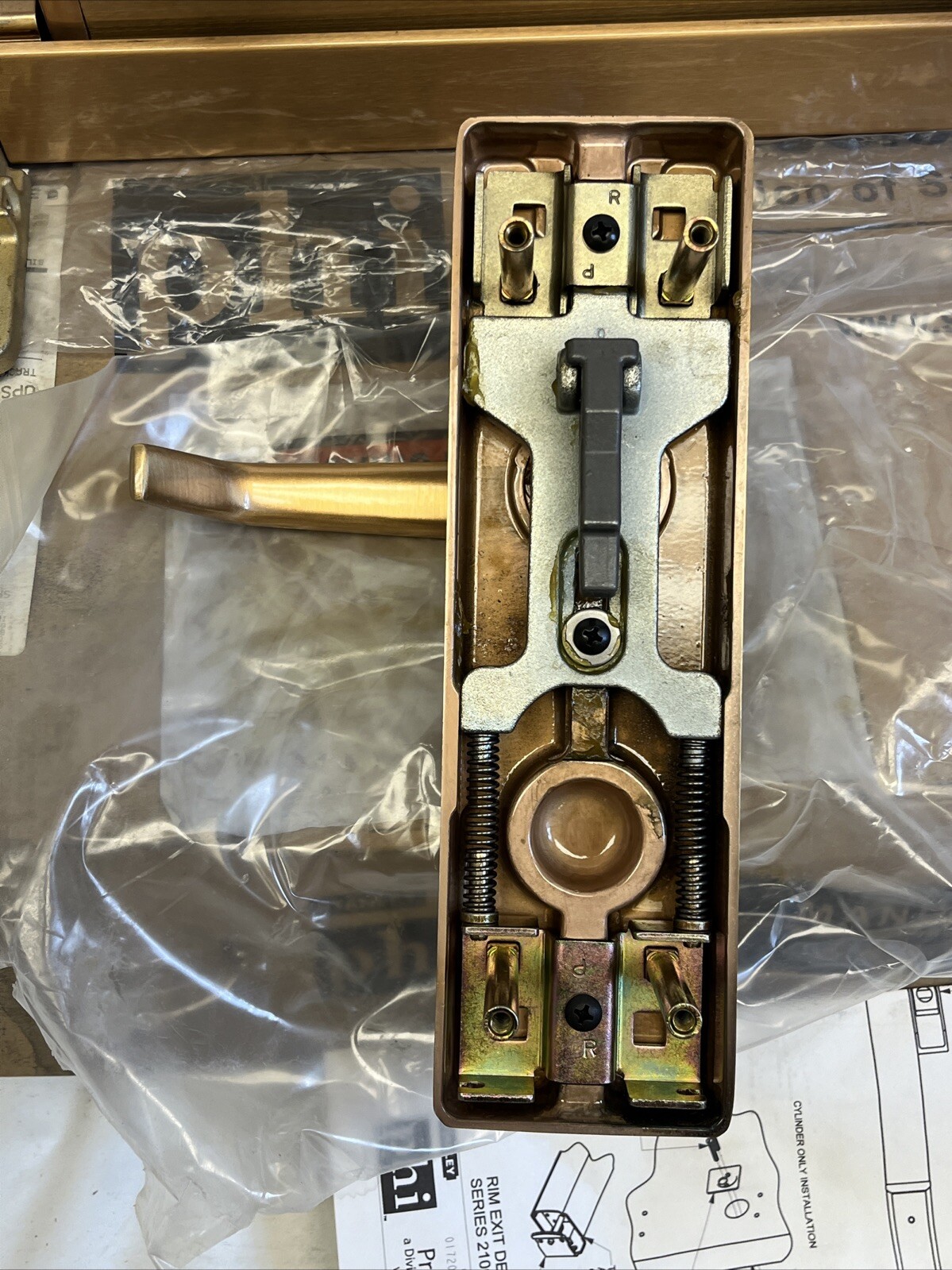 Precision FL2100, 21 612 S459 RHRB Right Handed Satin Bronze Emergency Fire Exit
