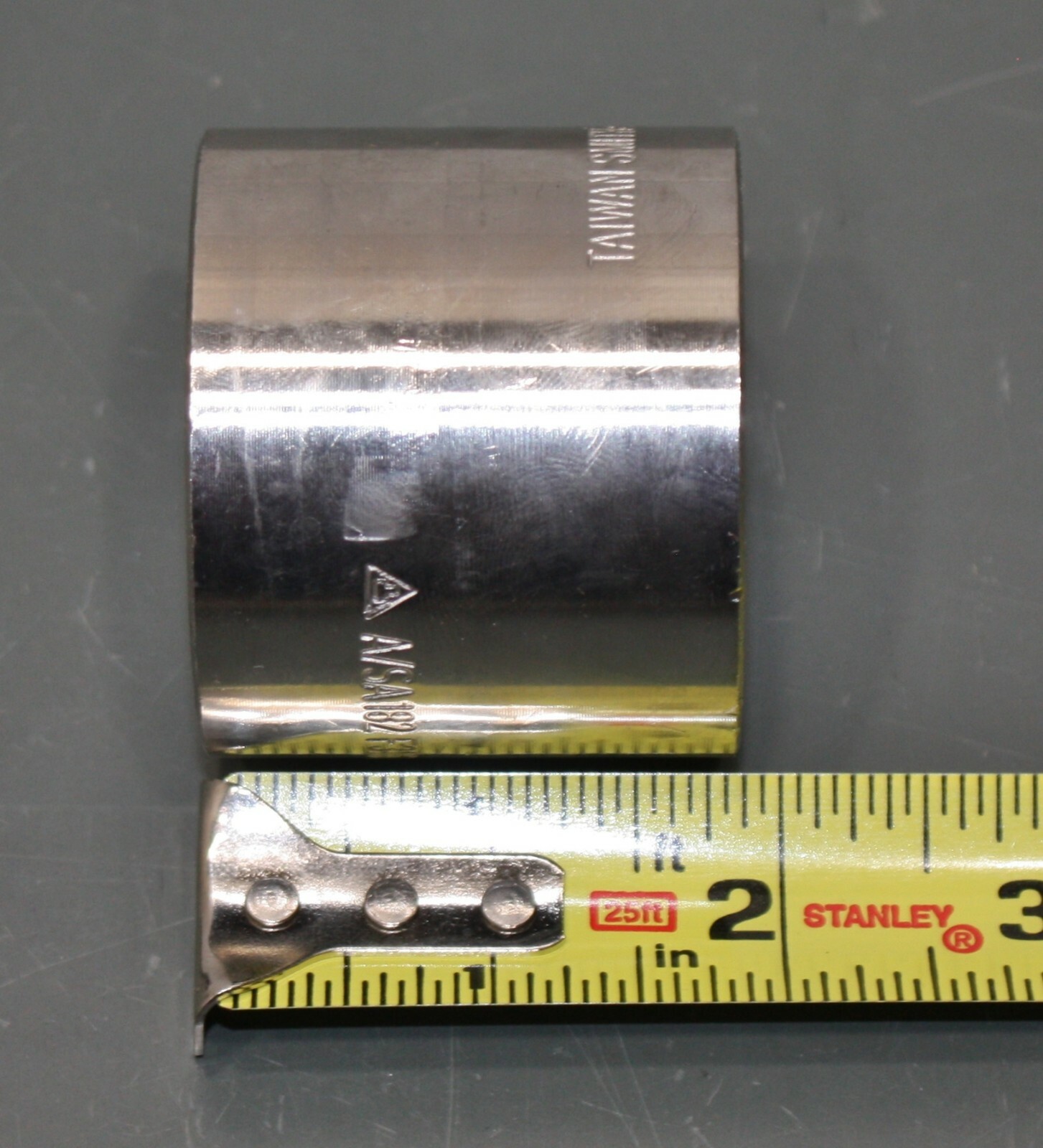 (6) Smith Cooper Socket Weld Coupling S5036CP012, 1-1/4″ Pipe Class 3000, 316 SS