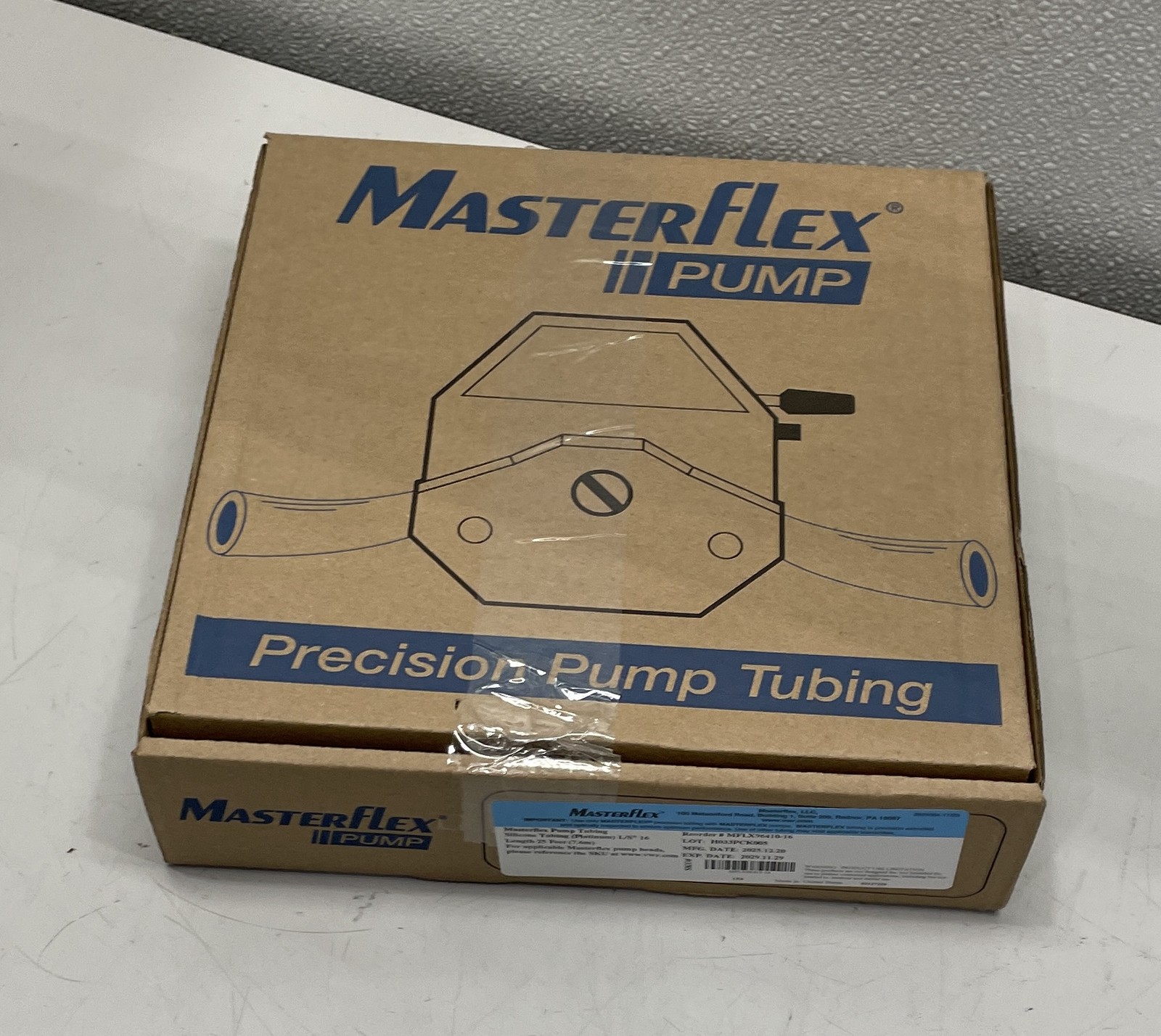 Masterflex Pump Tubing Platinum MFlex Silicone 25′ MFLX96410-16