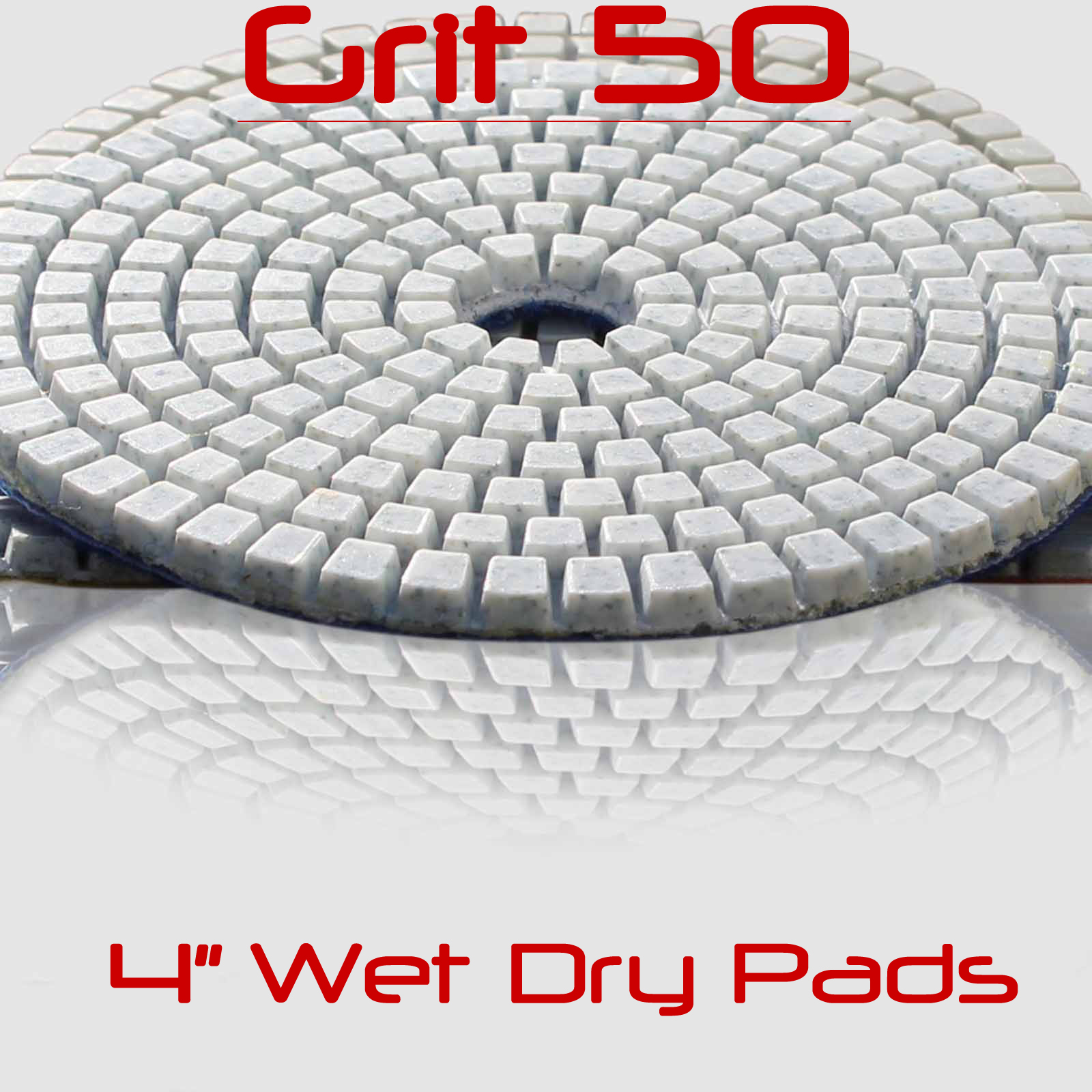 Diamond Polishing Pads 4 Inch 25 piece Set Wet Dry For Granite Concrete Marble