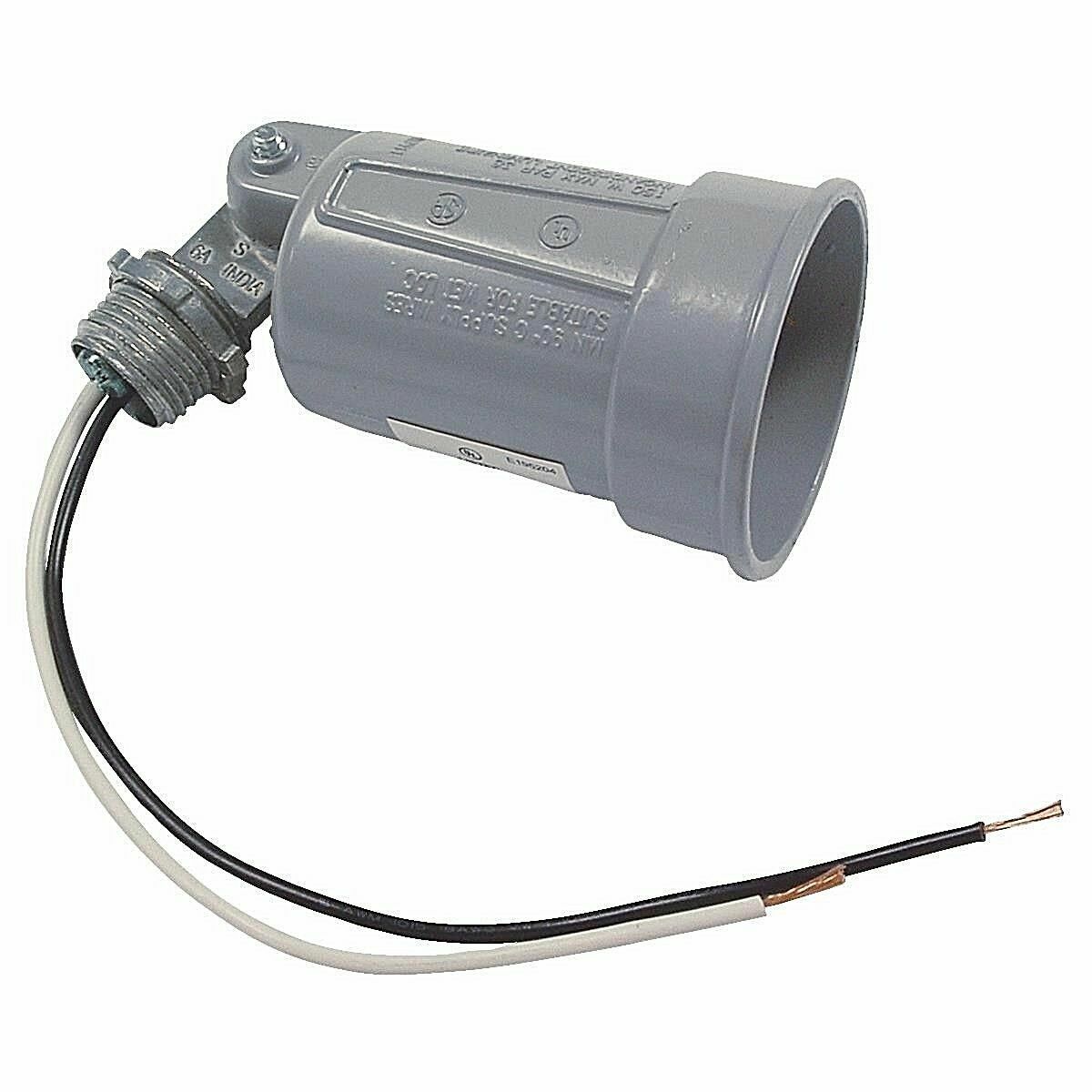 BELL/DO IT Single Gray Outdoor Light Lampholder 518654 Weatherproof Wet Location
