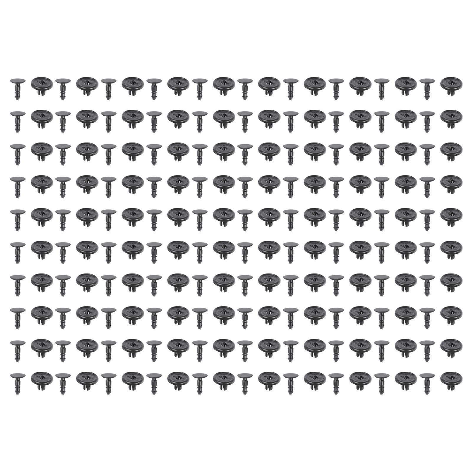 100PCS 7mm Fender Push Clips, Plastic Rivet Fasteners for Toyota Lexus