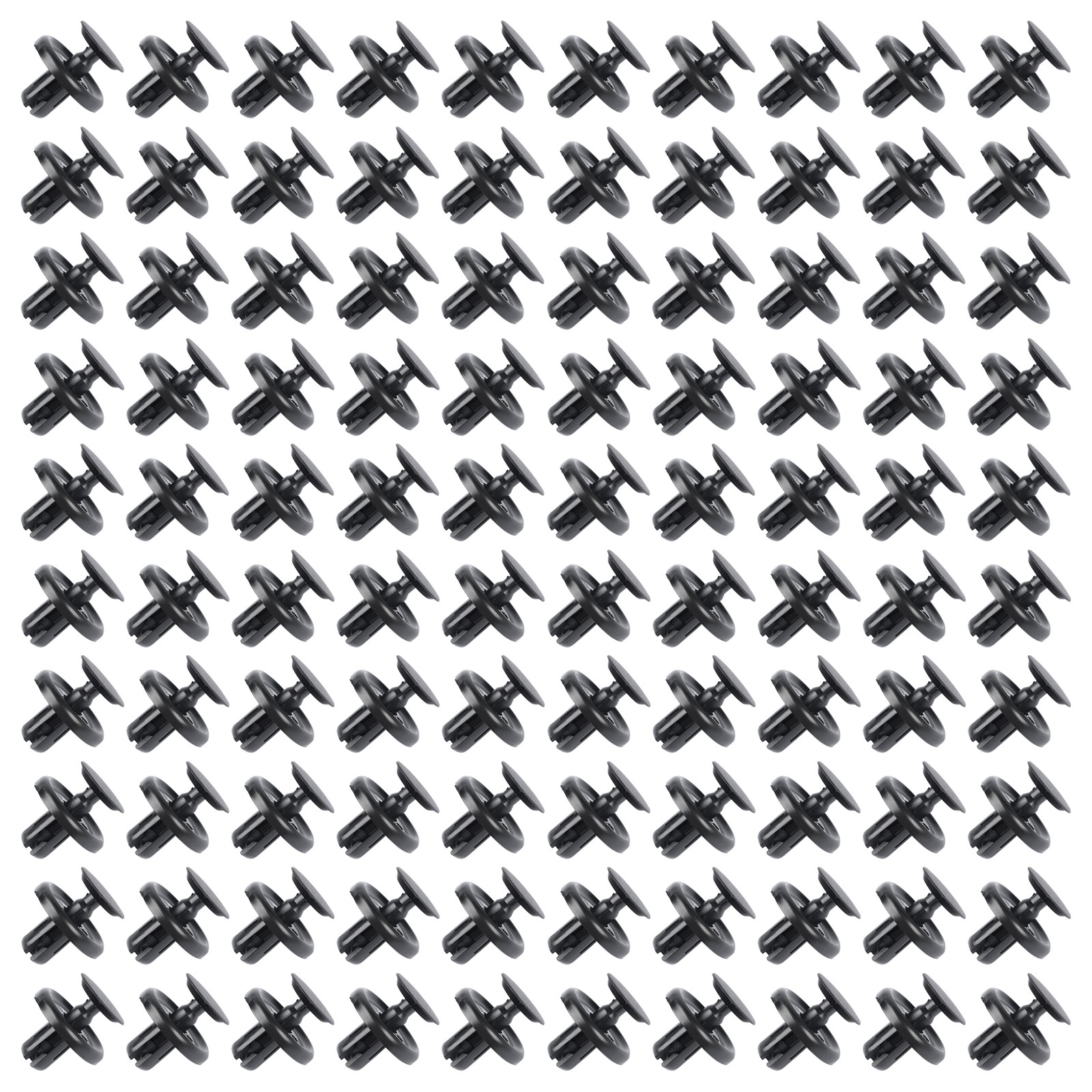 100PCS 7mm Fender Push Clips, Plastic Rivet Fasteners for Toyota Lexus