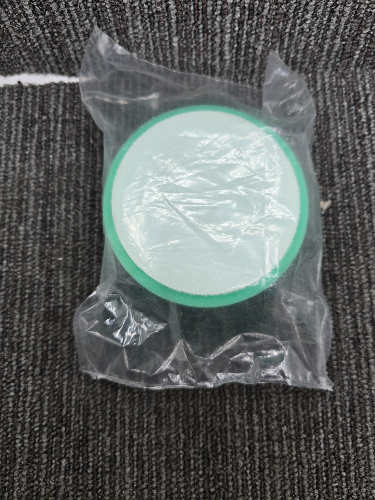 (QTY 2) 4″ Green Flat Light Cut Grip Foam Polish Buff Pads