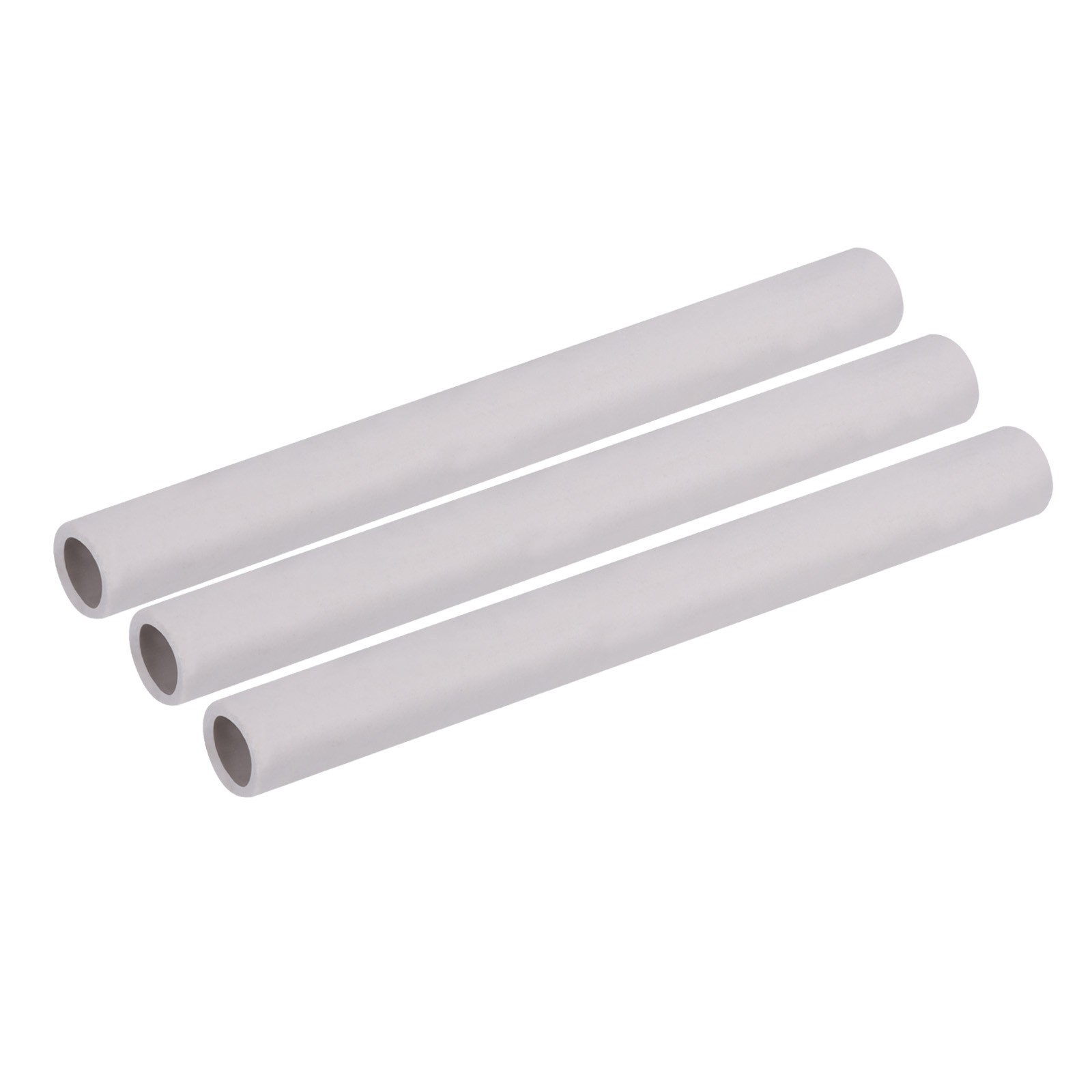 Stove Thermocouple Cover Tube 6x10x100mm Ceramic White Single Hole, Pack of 3