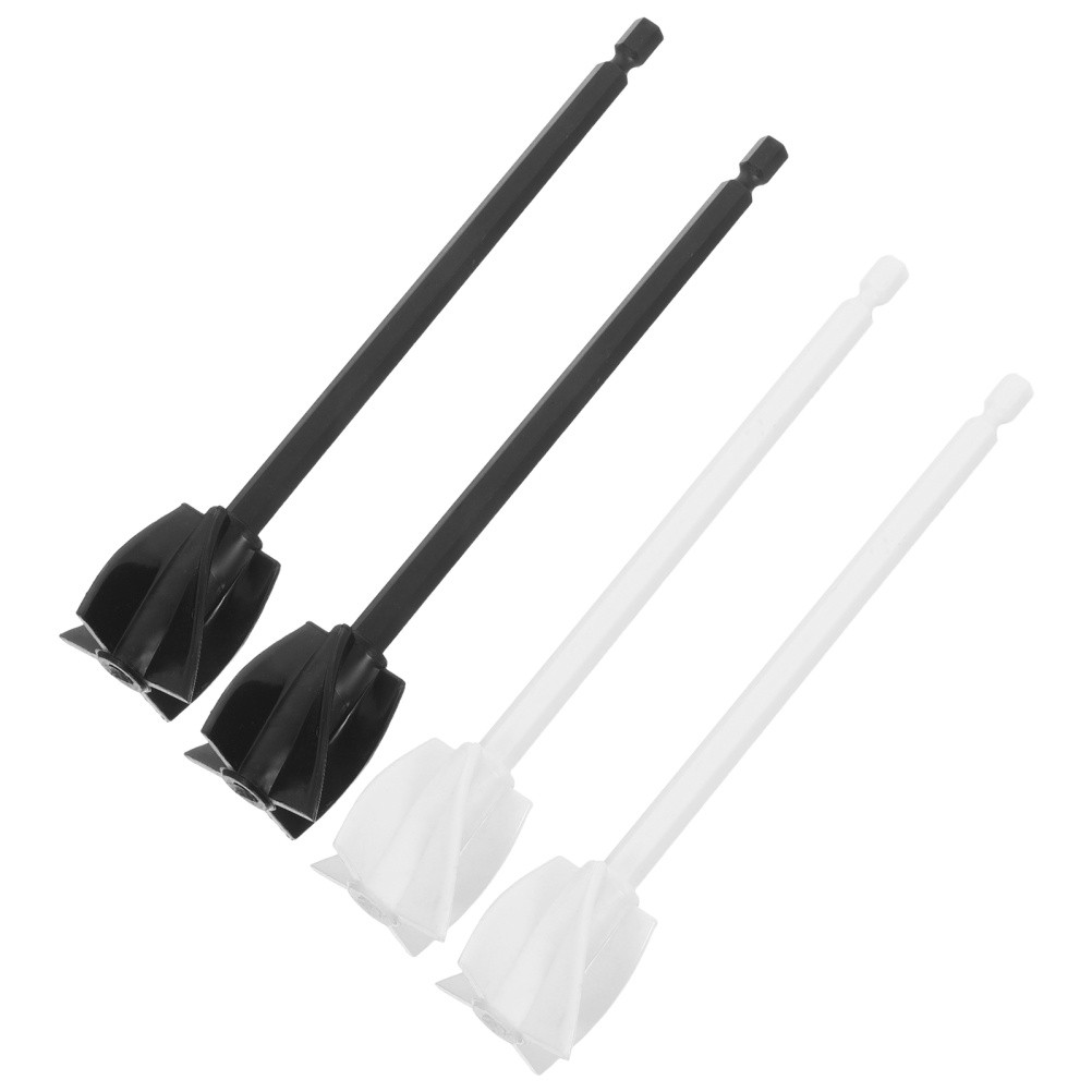 4 Pcs Epoxy Resin Drill Mixer Attachment Spiral Paint Stirring Tools