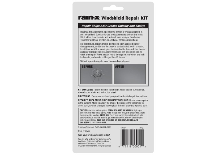 Windshield Cracks Repair Kit Car Front Window Fixing Set Small Chips Fix Trucks