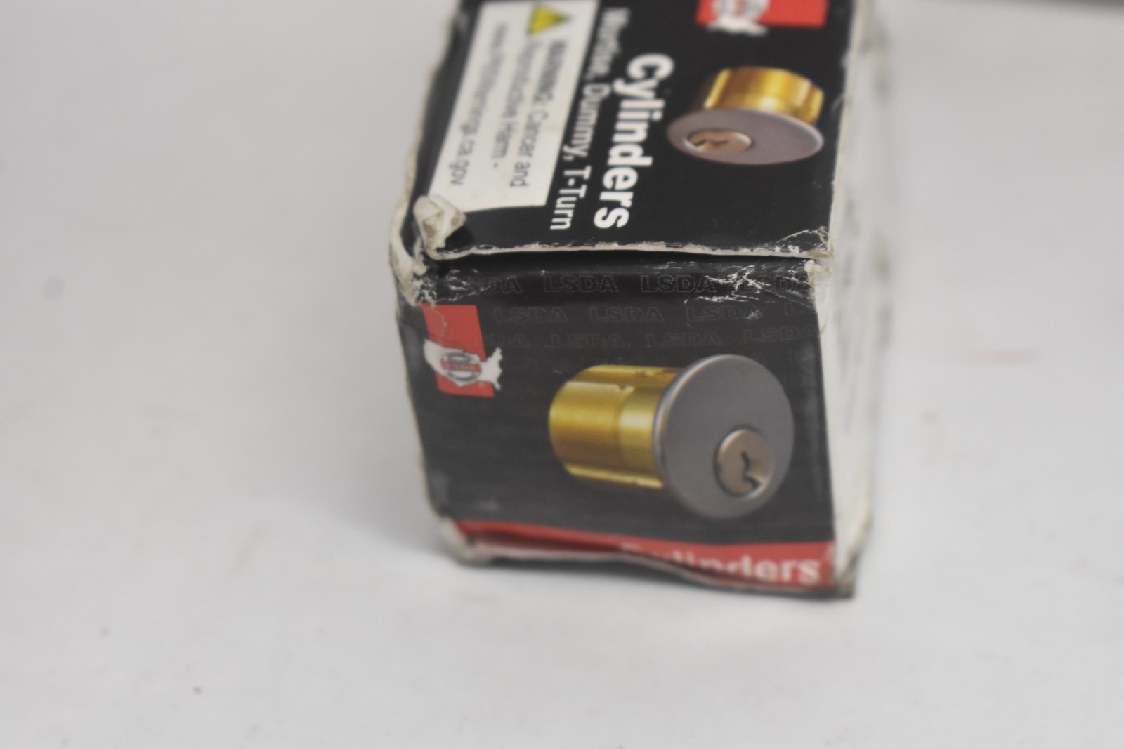 Lot of 2 LSDA 1-1/8″ Mortise Cylinder 6 Pin LSA Bright Brass 009485 M1181LSA3