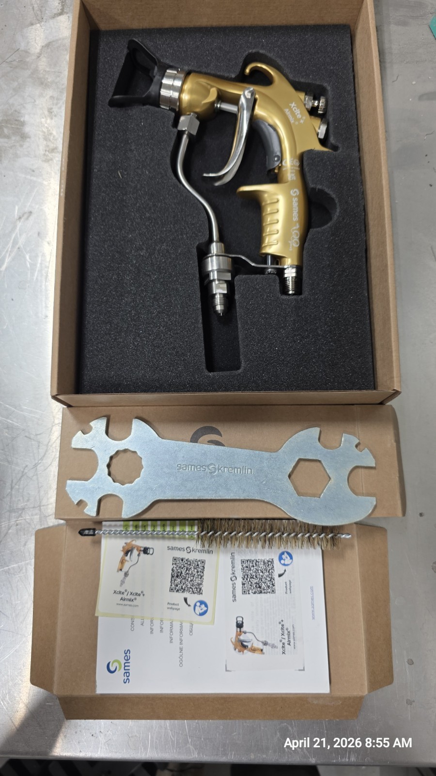 GET BEFORE GONE/ KREMLIN XCITE SPRAY GUN 120B NIB 135.732.120,tip,aircap-ss seat