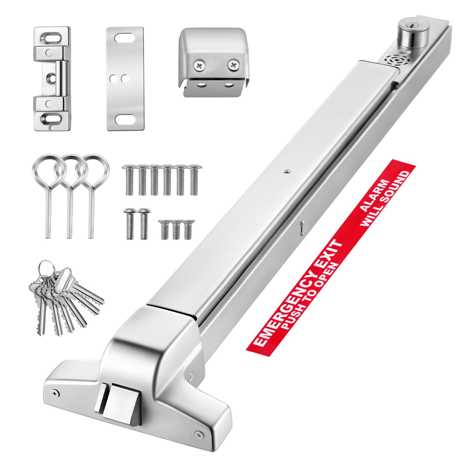 VEVOR Push Bar Panic Exit Device 31″ Stainless Steel Panic Bar for Exit Doors