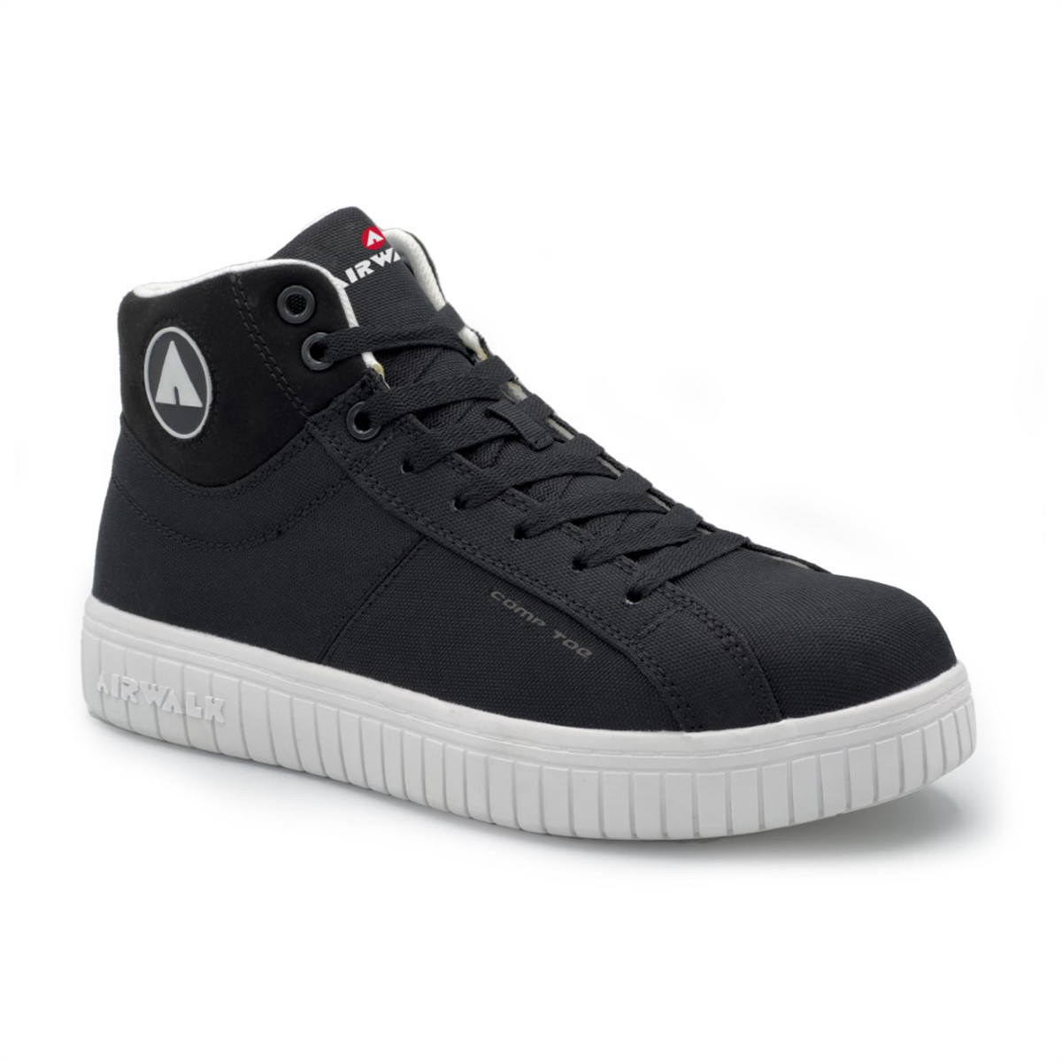 AW6201-10MAIRWALK DEUCE Mid – Men’s Mid Top Shoe – CT|EH|SR – Black/White – Size