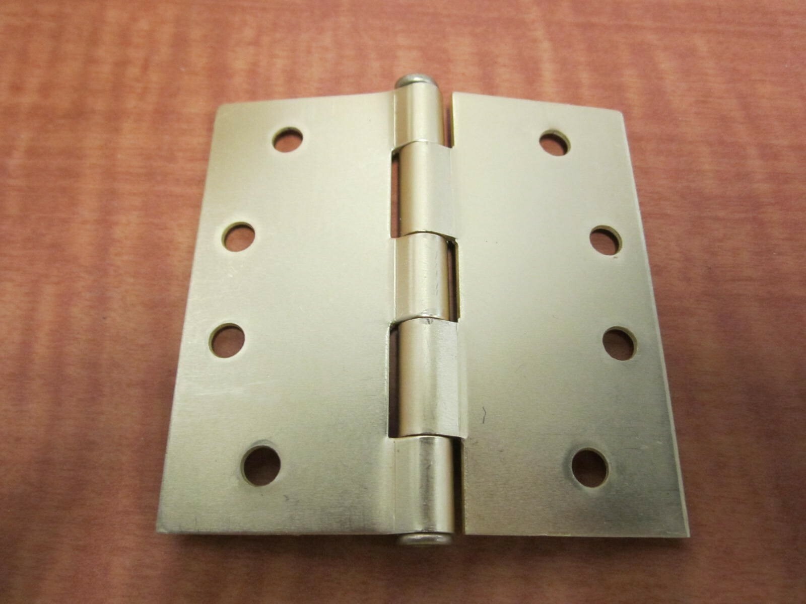 Full Mortise 4″ Template Hinge Plain Dull Brass Steel Square (1BYX2) -Qty 10
