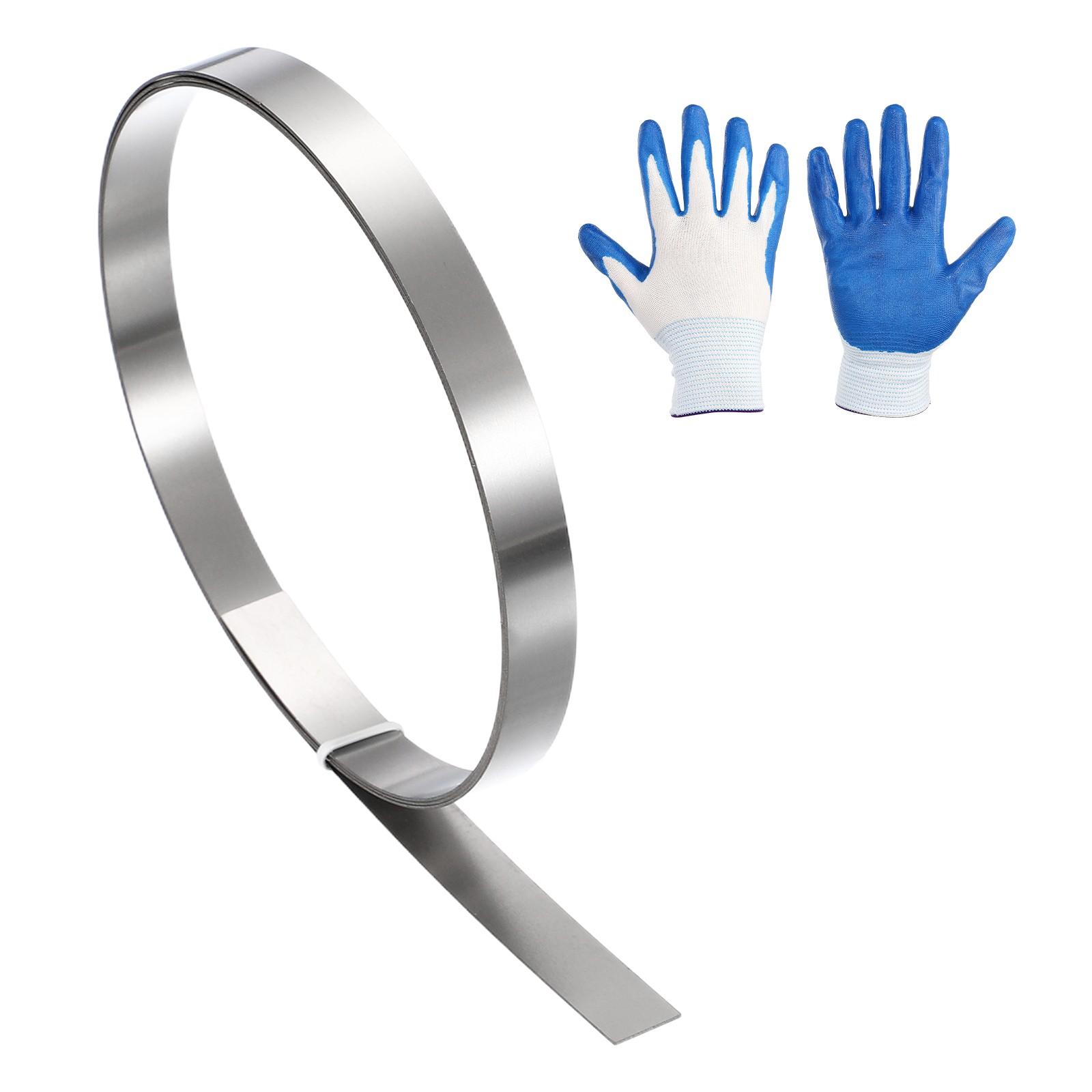 0.4in x 3.3ft Stainless Steel Flashing Roll, 0.5mm Metal Roof Panels