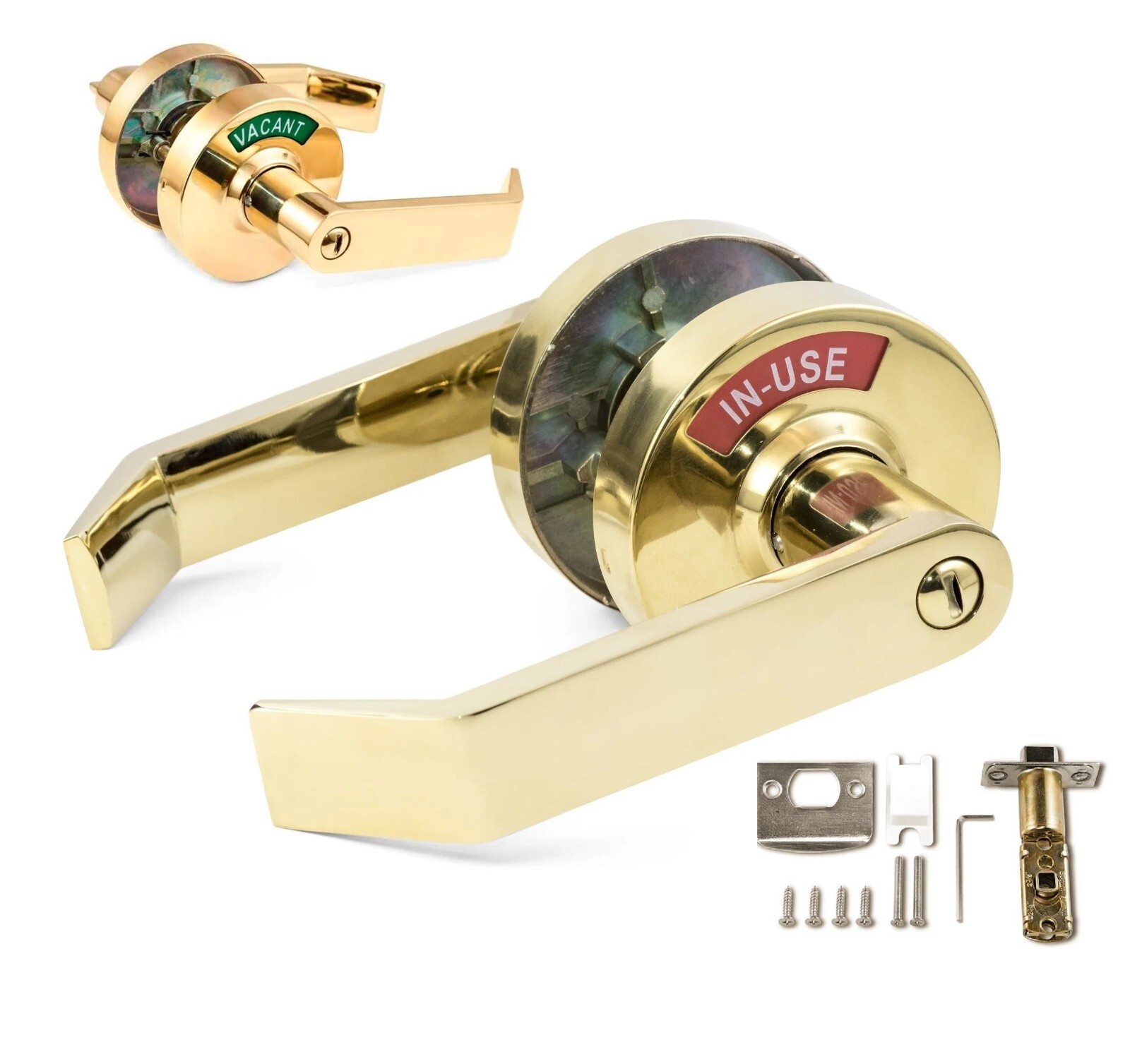 VIZILOK Privacy Indicator Lock and Lever (IN-USE/Vacant) Indicator Reversible