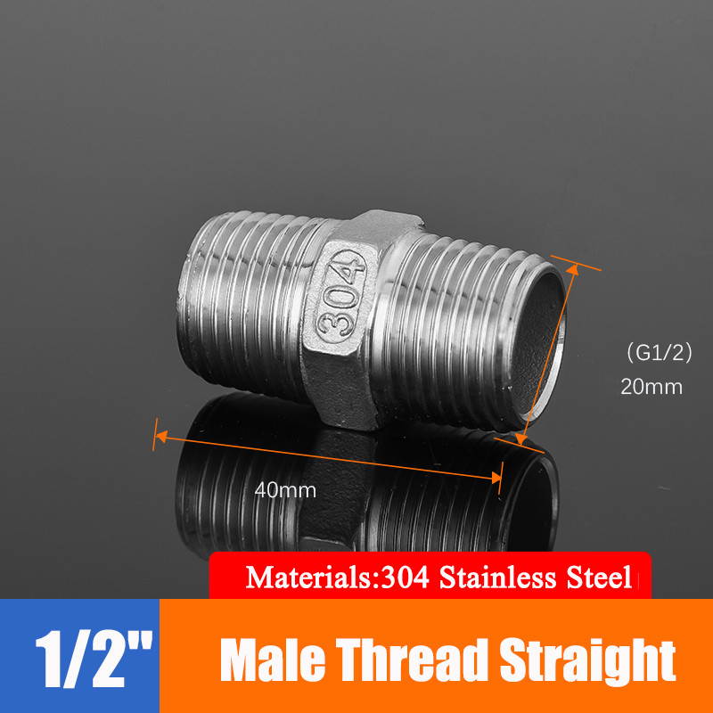 304 SS Pipe Fittings Straight, Elbow, Tee, Plug, Cap, Equal & Reducer Bushing