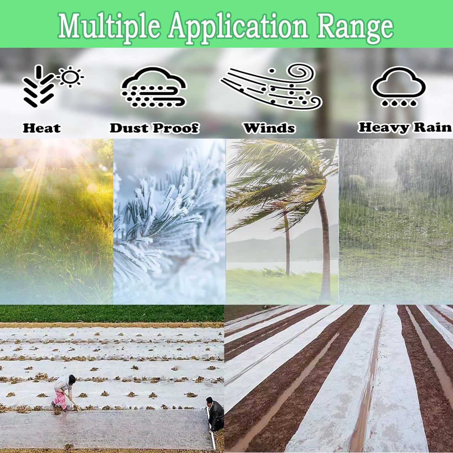 10X20 FT Greenhouse Plastic Sheeting, 6 Mil Clear Poly Film Cover | Waterproof W
