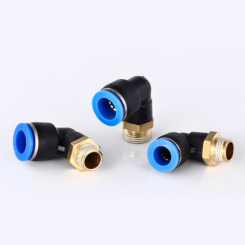 Nylon Elbow Male Stud Pneumatic Push Fit Connector Hydraulic Push Air Fitting