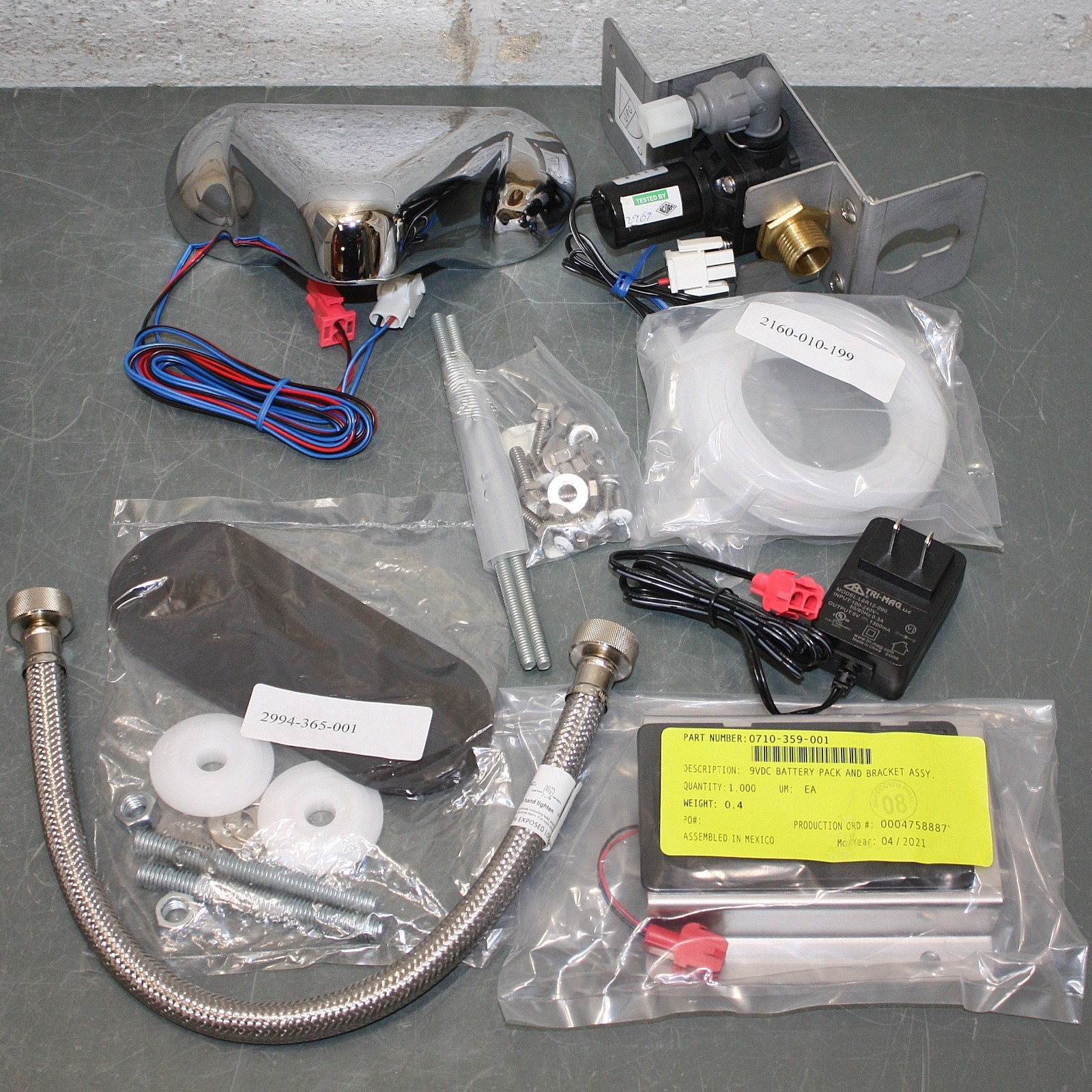 Whitehall Bestcare Bathroom Sink Sensor Faucet WH3375L-110V-BAT, 120V, 1/2″ NPT