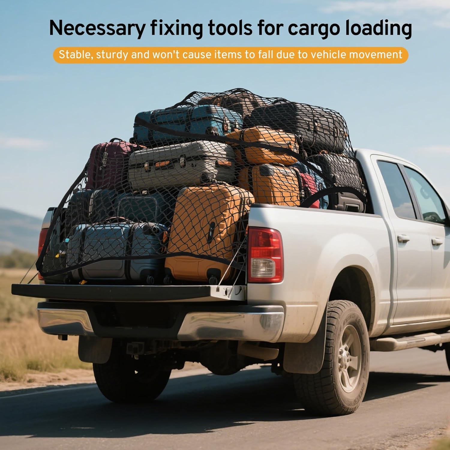 Cargo Net for Pickup Truck Bed for Ford F150 F250 F350 Super Duty 2000-2025 Acce