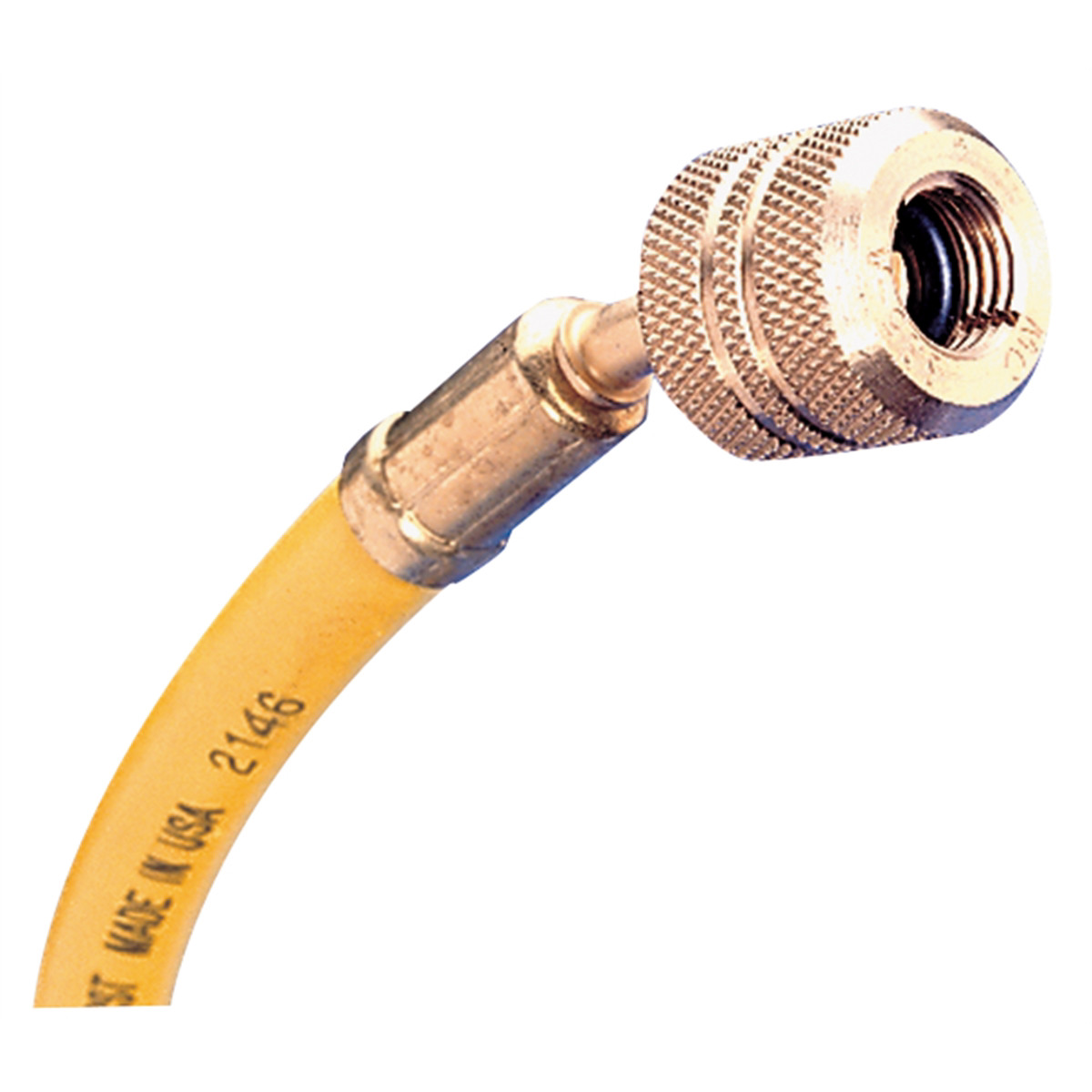 45962Mastercool HOSE 96 R12 YELLLOW W/AUTO SHUT OFF VALVES