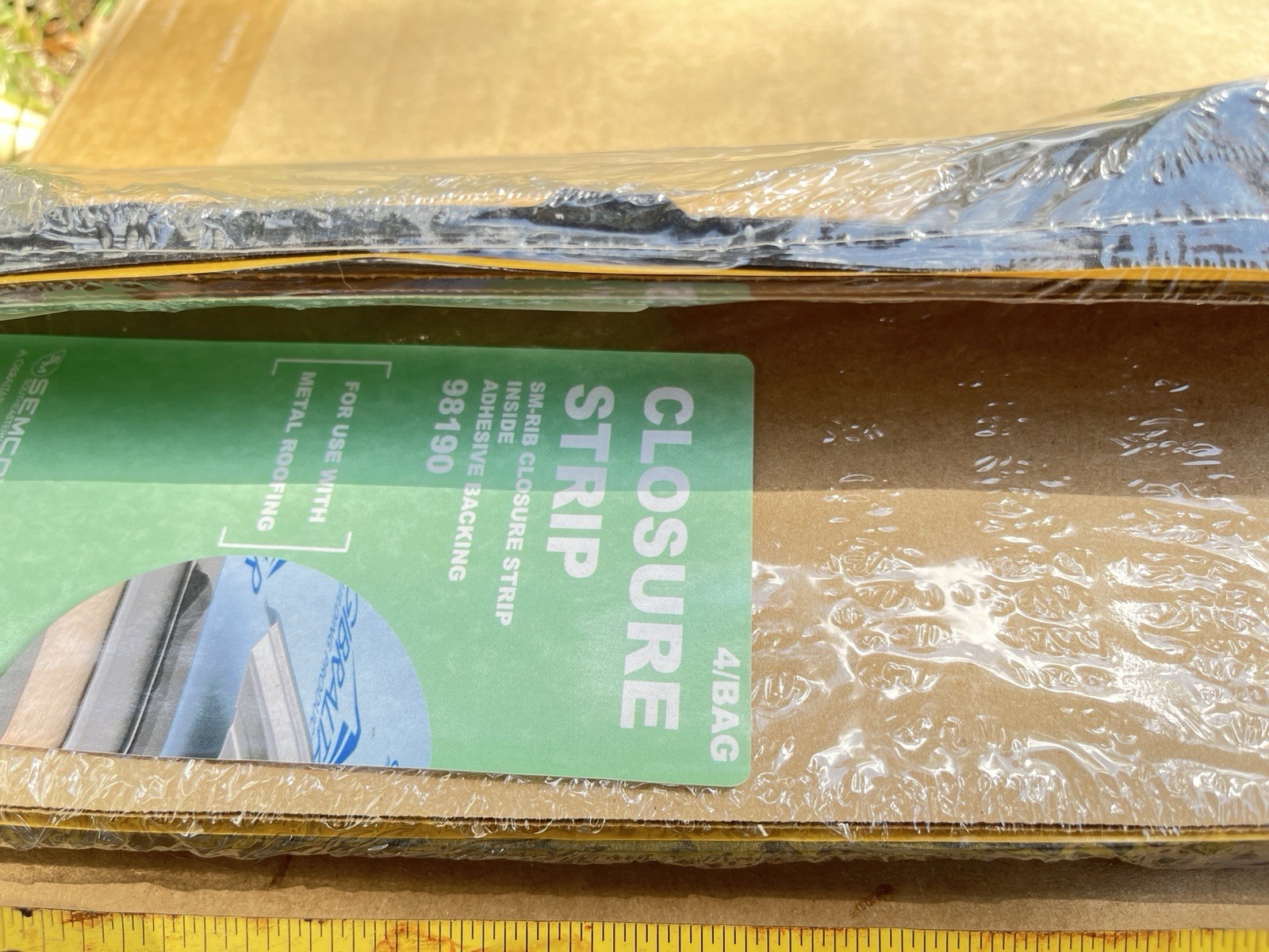 Gibraltar Foam Closure Strips Metal Roof Inside 3/4″ Rib 144 PCS Total