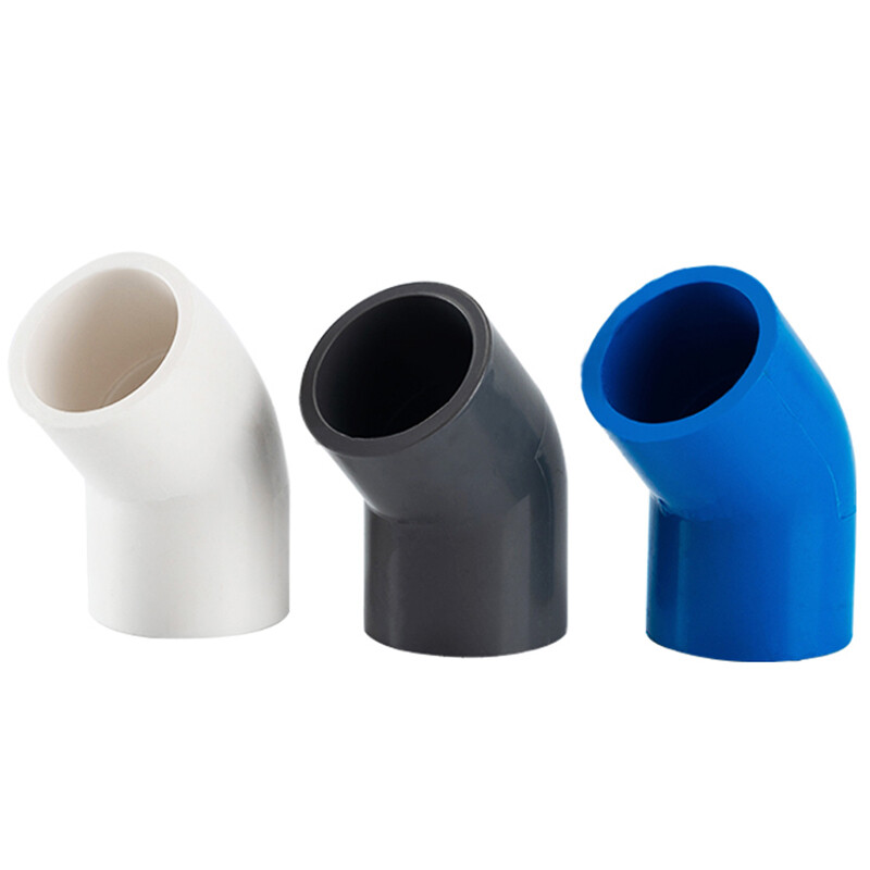 PVC 45° Elbow Pipe Fitting Elbow Joint Water Pipe Socket Coupling 20/25mm~200mm