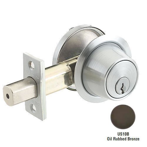 Cal-Royal CB160-10B Dark Bronze Single Cylinder Deadbolt, Keyed Different