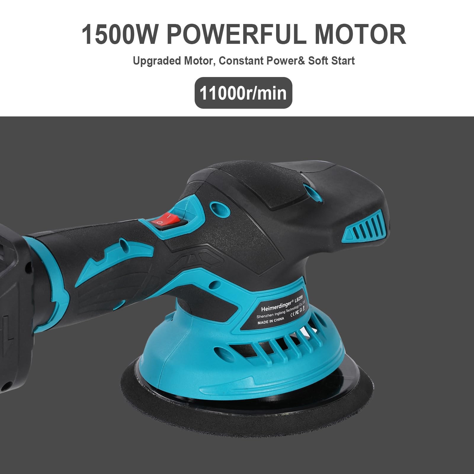 Cordless Car Polisher Kit Compatible with Makita 18V Battery 6 Inch Orbital B…