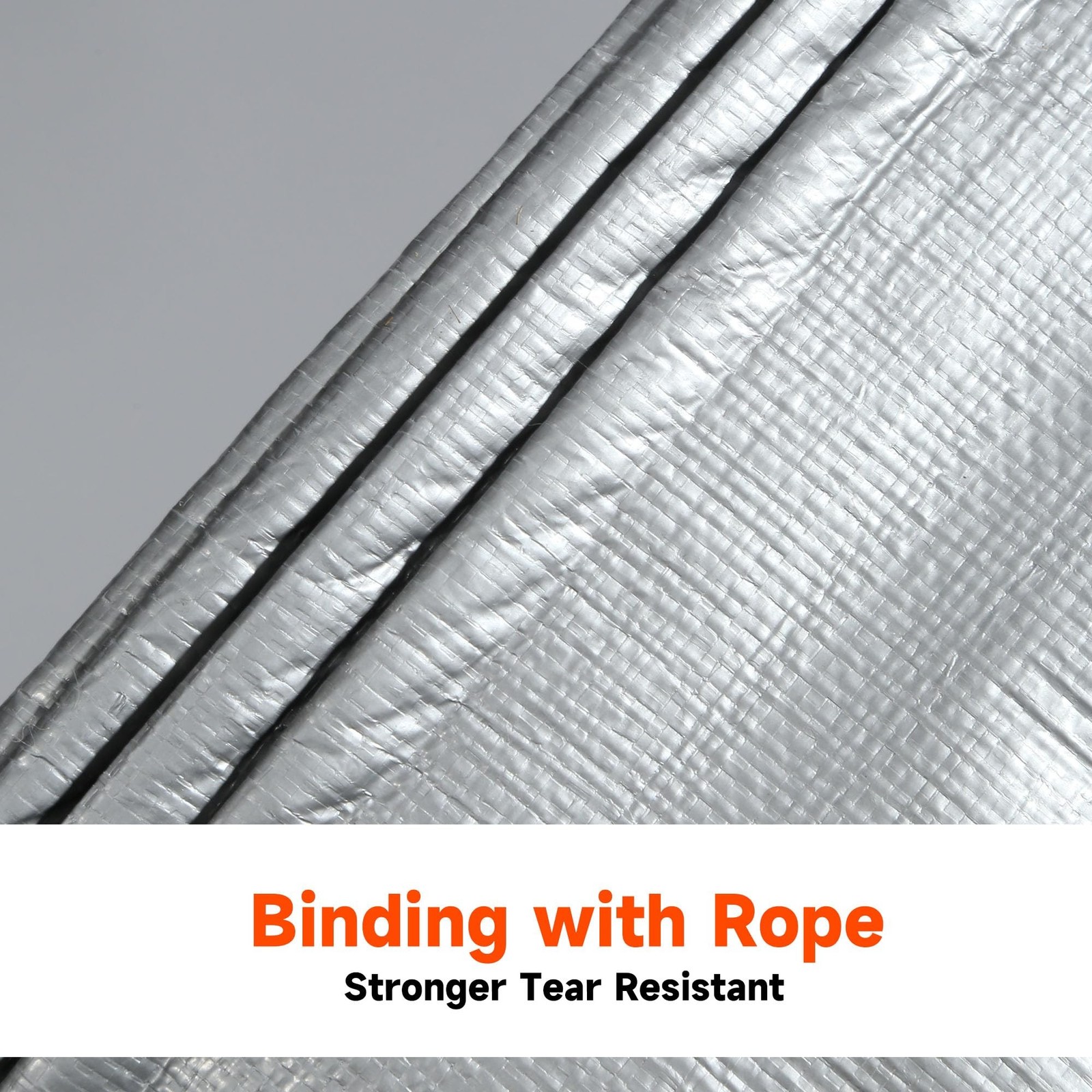 12Mil 10’x10′ Silver/Black Tarp Heavy Duty Waterproof Durable Poly Tarpaulin,…