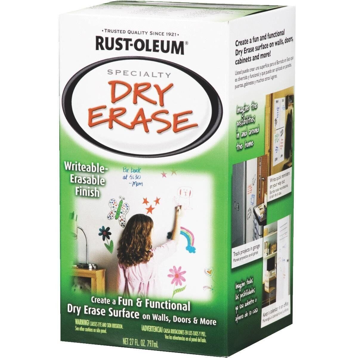 RustOleum Wht Dry Erase Paint Kit