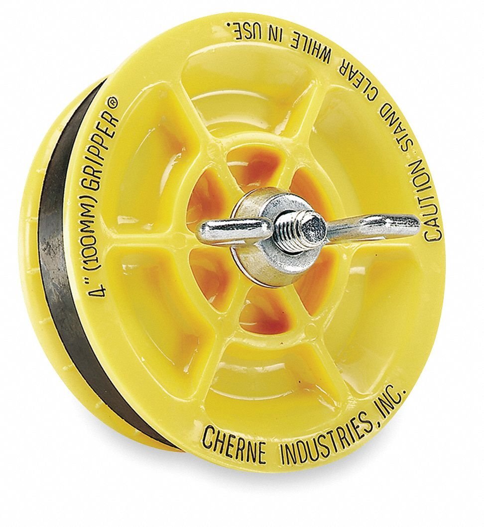 Pipe Plug, Mechanical, 8 in, EOP 270288, Yellow