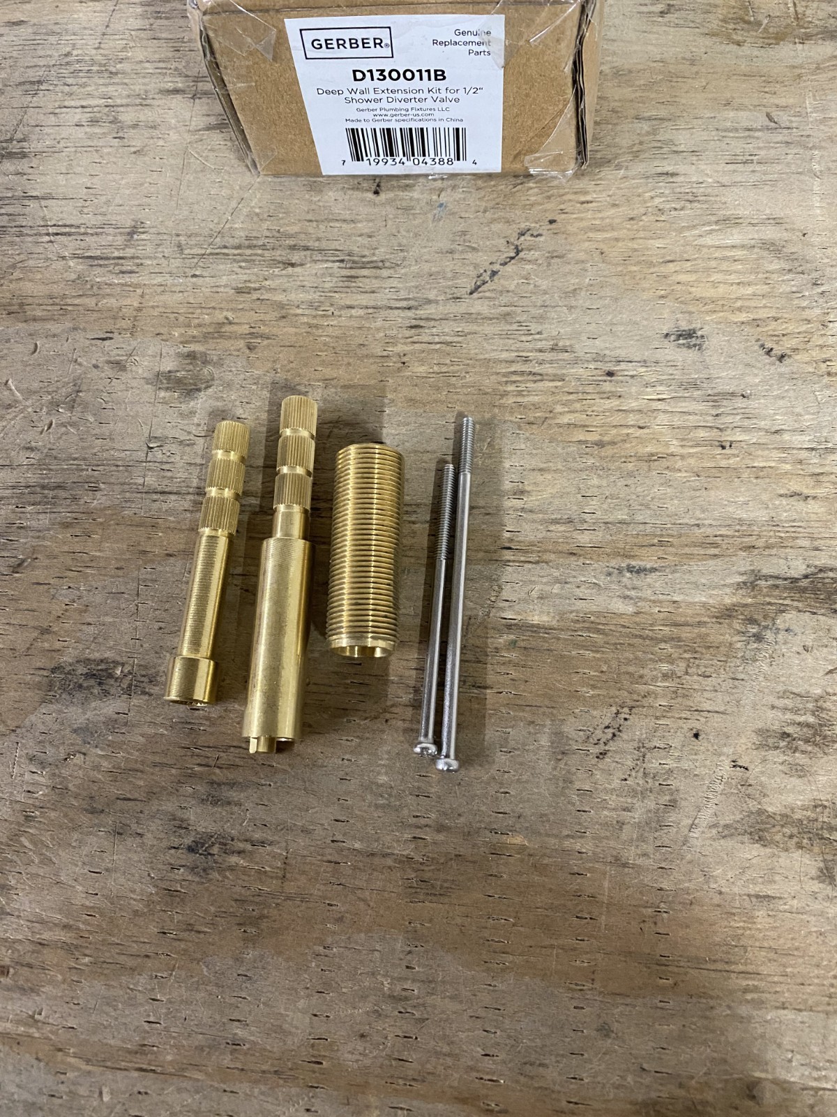 Gerber D130011B Deep Wall Extension Kit For 1/2“ Shower Diverter Valve