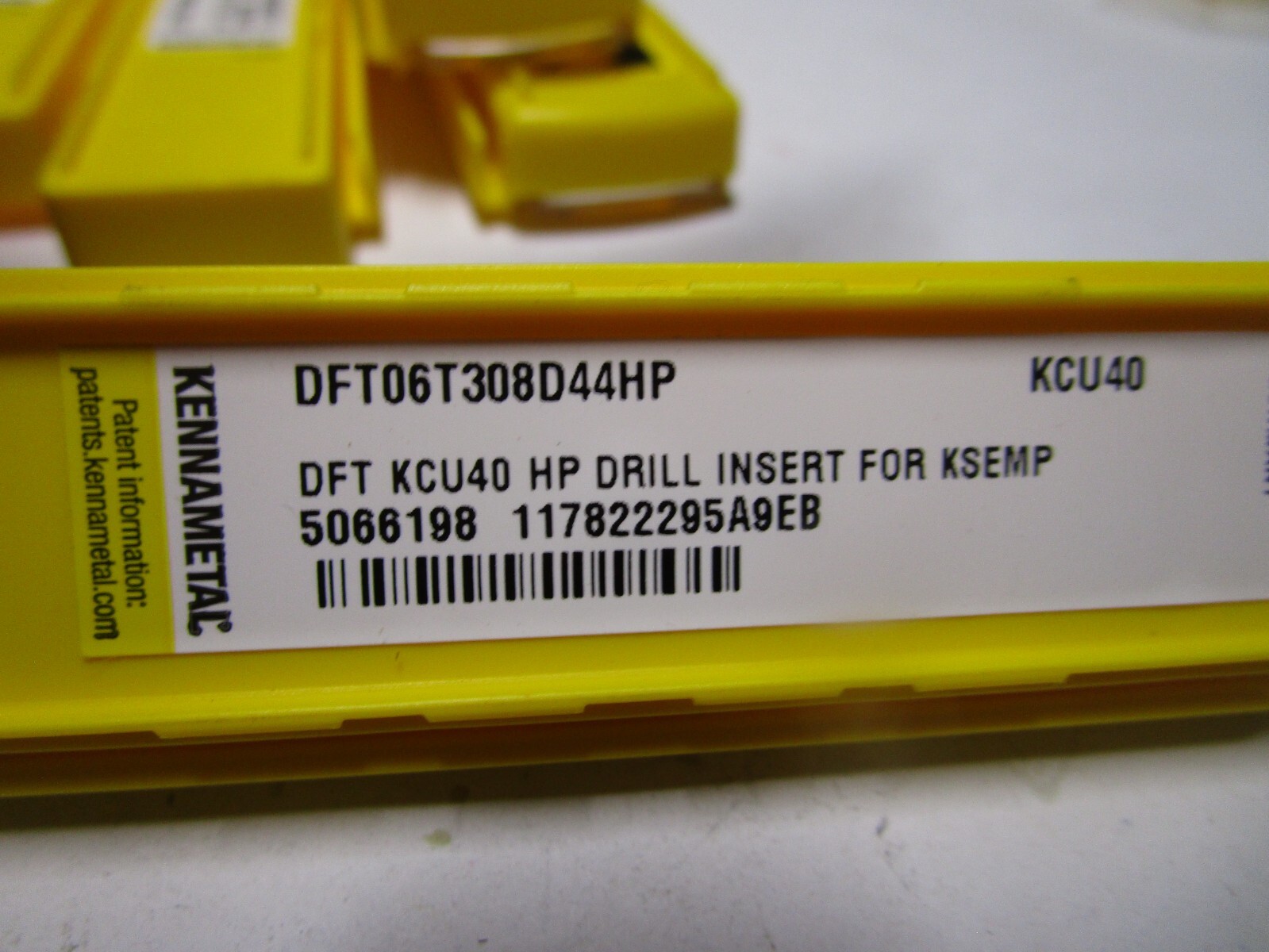 Kennametal DFT06T308D44HP KCU40 Carbide Indexable Drill Insert TiN/TiAlN QTY 5