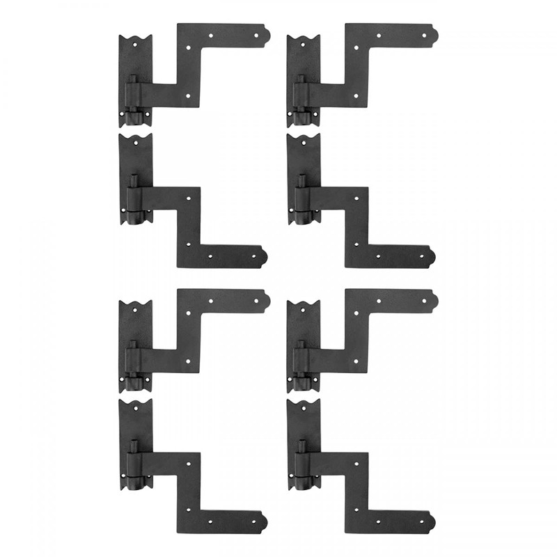 Renovators Supply Manufacturing Pack Of 4 Wrought Iron Lift-Off Pintle Shutter