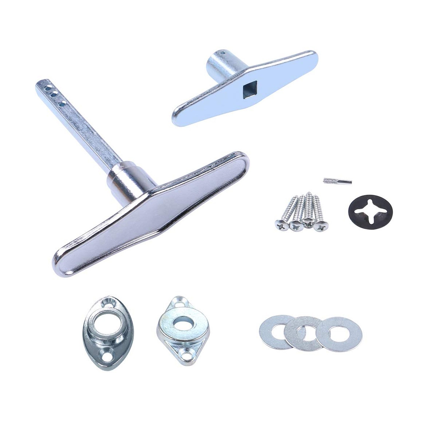 COLIBROX Garage Door Lock Dummy T Handle Assembly Non-Locking Door Hardware K…