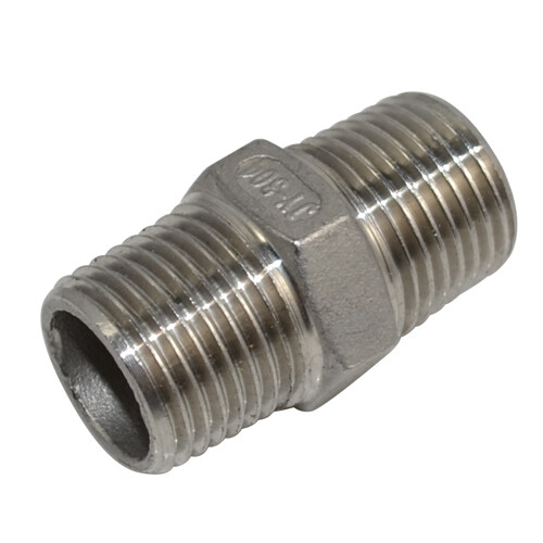 1/2″ 1/2 inchMale Pipe Fitting Hex Nipple NPT Stainless Steel SS304 connector