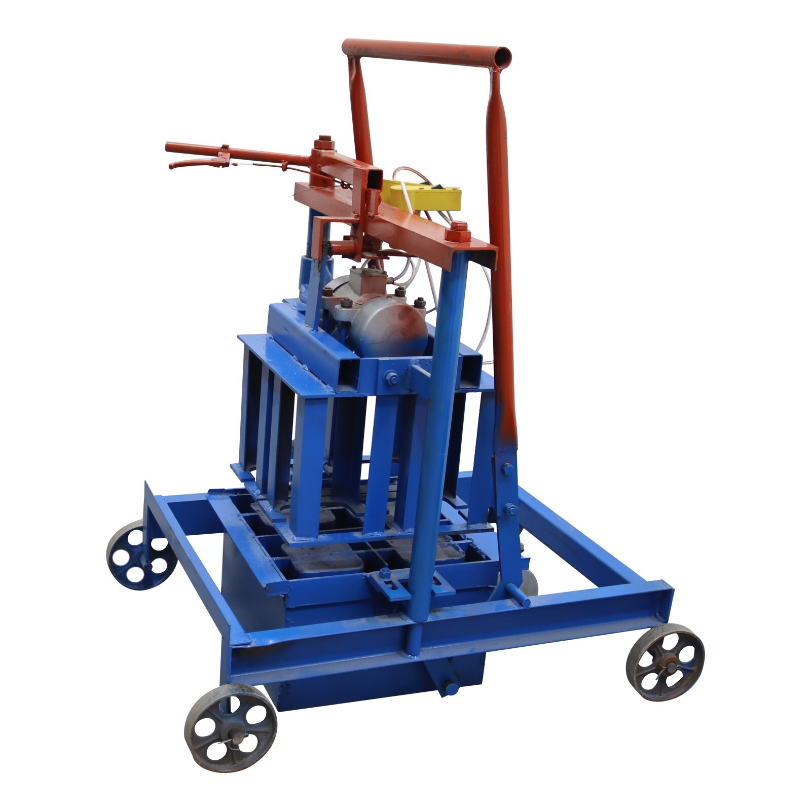 Hand-propelled Hollow Soil Block Brick Molding Machine 220V 15.75×7.87×7.87in