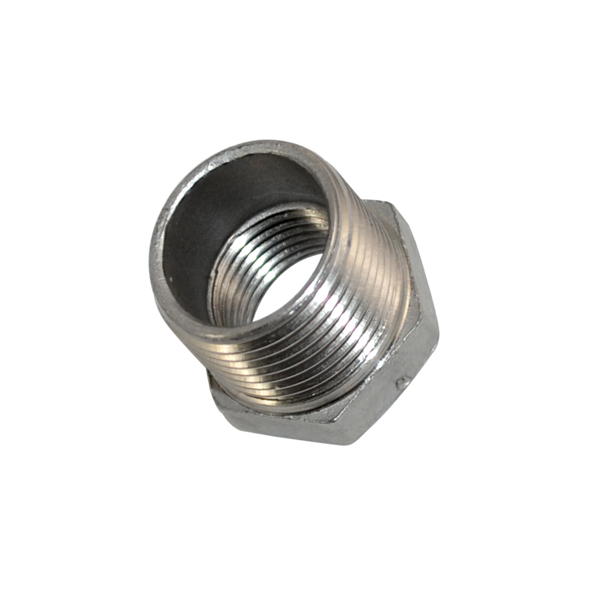 NPT 3/4″ male to 1/2″ female HEX Reducing bush adapter Pipe Fitting Stainless