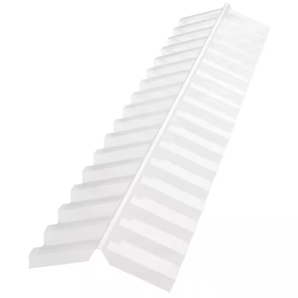 Ridge Cap Flashing Roof Panel Accessories Impact Resistant 4 Ft. Polycarbonat