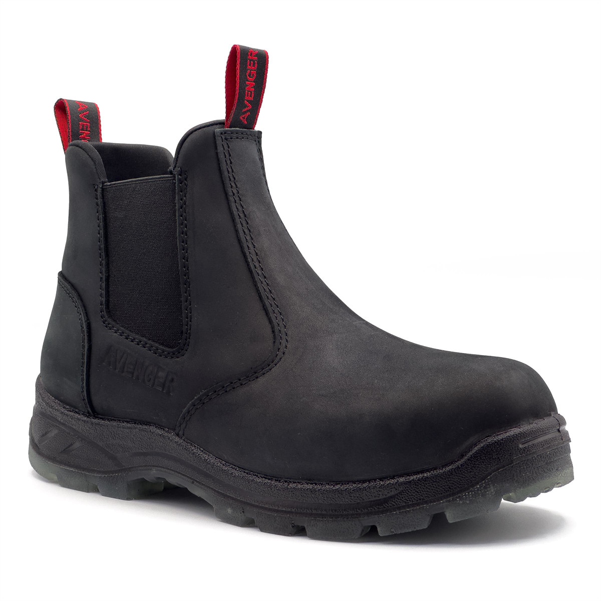 A1701-9.5W Avenger BLACK WIDOW ST – Men’s Boots – Soft Toe – EH|SR|PR – Black/B