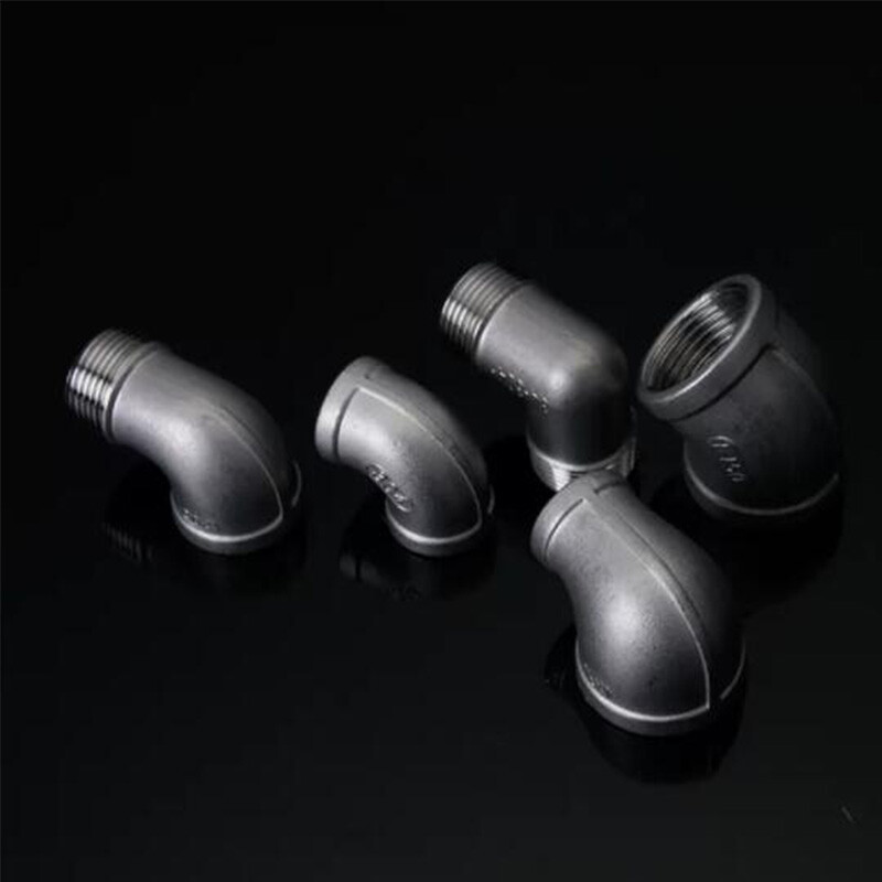 BSP 304 Stainless Steel 45°/90° Elbow Adaptors Pipe Fittings Connector Full Size