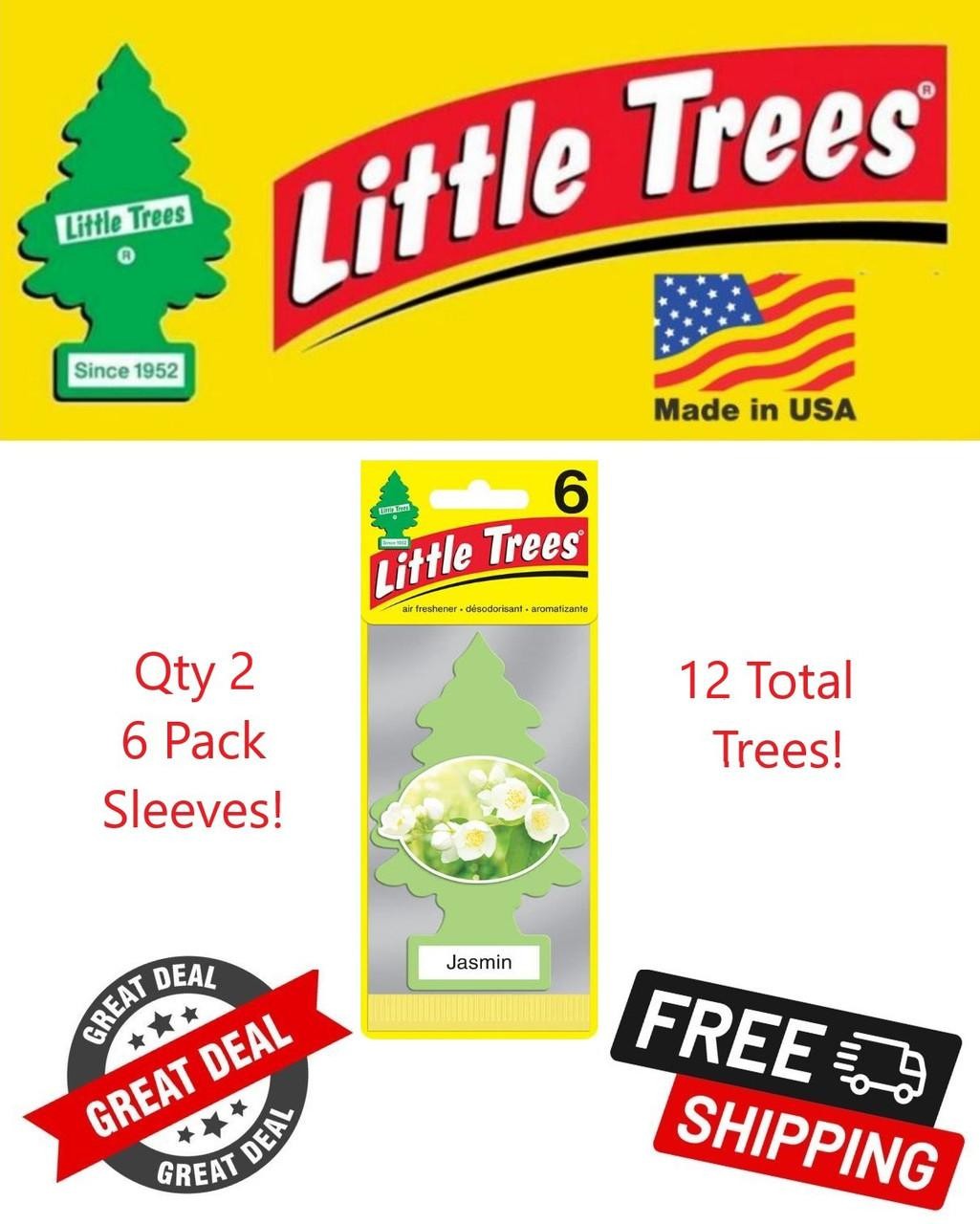 Little Trees 60433 Jasmin Scented Hanging Air Freshener for Car & Home 12 Pack!