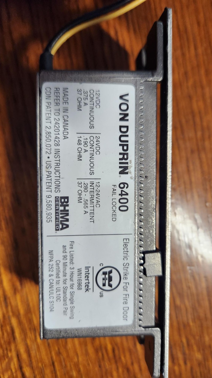 Von Duprin 6400US32D Electric Strike for Mortise Lock