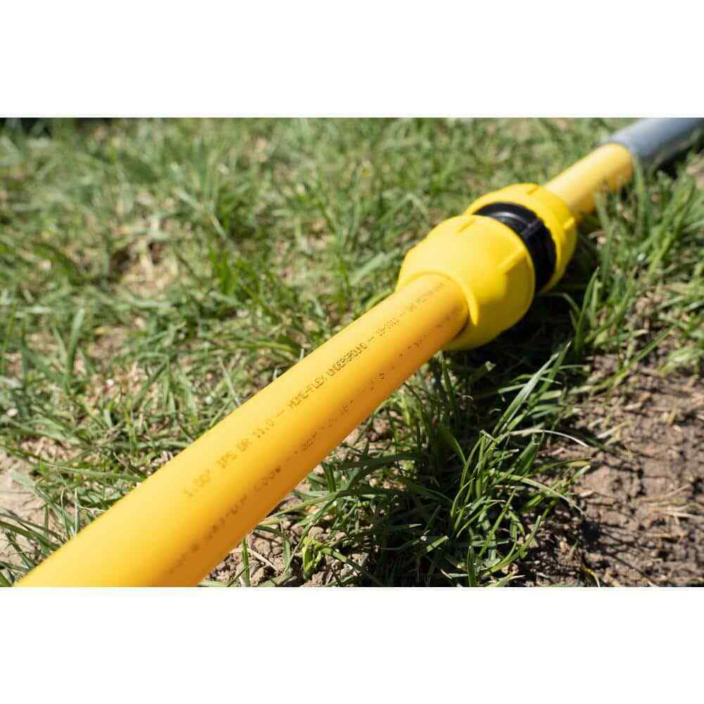 Underground Gas Transition Fitting Pipe Yellow Poly 1 1/4 x 1 1/4 inch MIP NEW