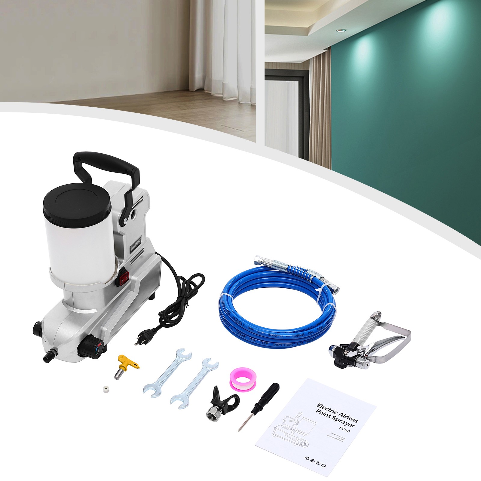 2.5L Electric Paint Sprayer High Pressure Airless Paint Sprayer Painter 120MPa