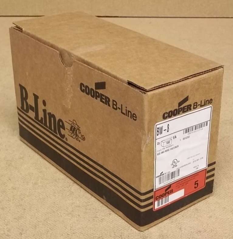 Cooper B-Line BW-8 Rod and Wire Fasteners Box of 100