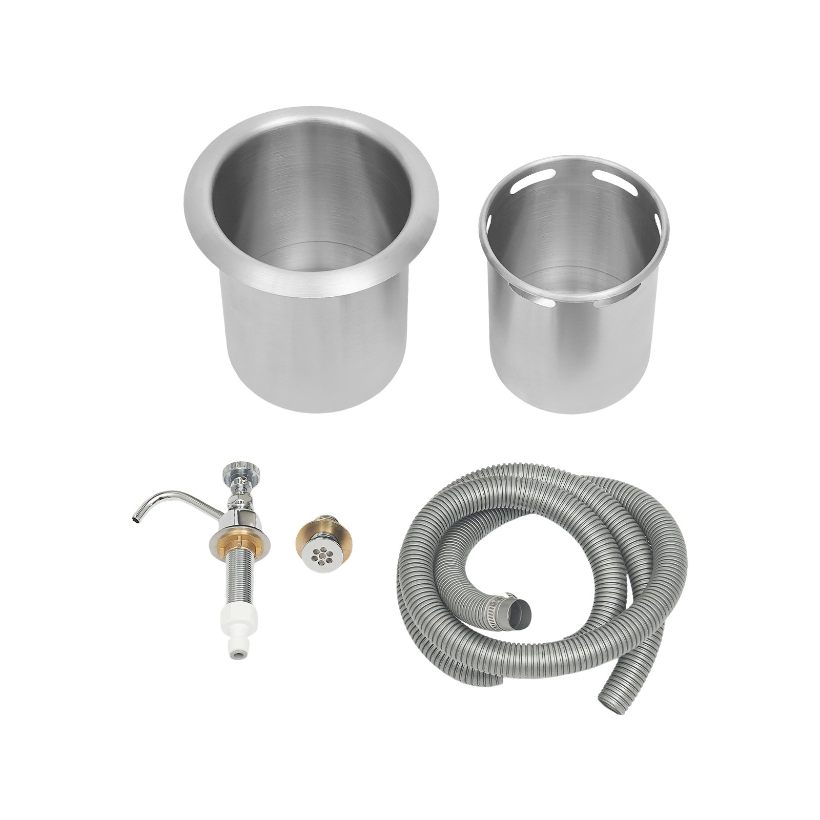 Dipper Well Faucet & Bowl Set, Coffee Shop Bar Counter Sink Faucet Washing Tool