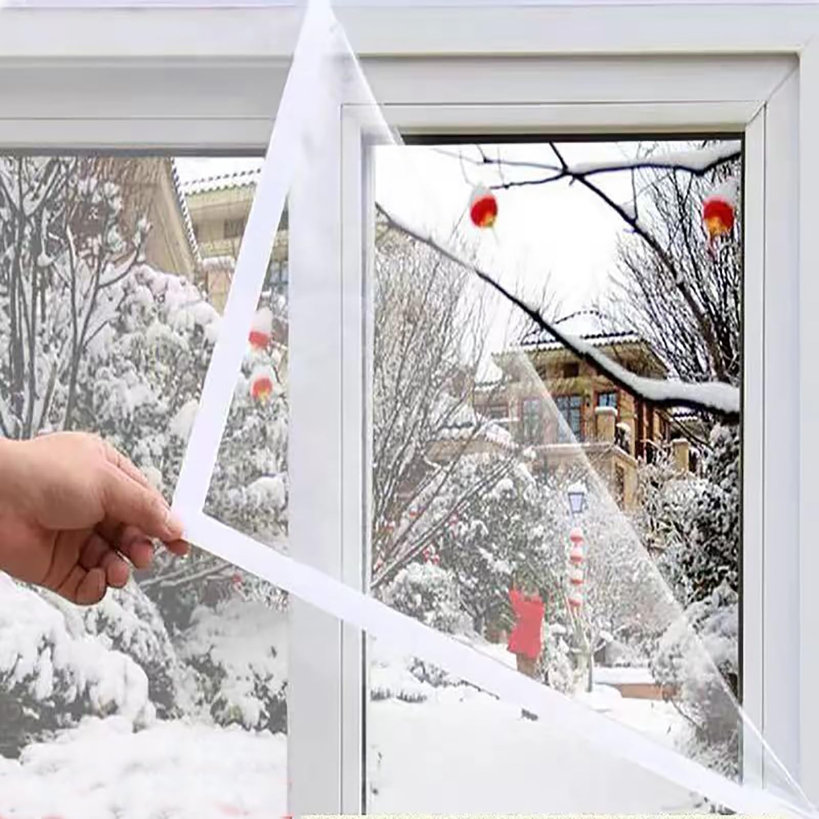 Adjustable Window Insulation Kit 47inX63in(120X160cm) for Winter Keep Cold Ou…