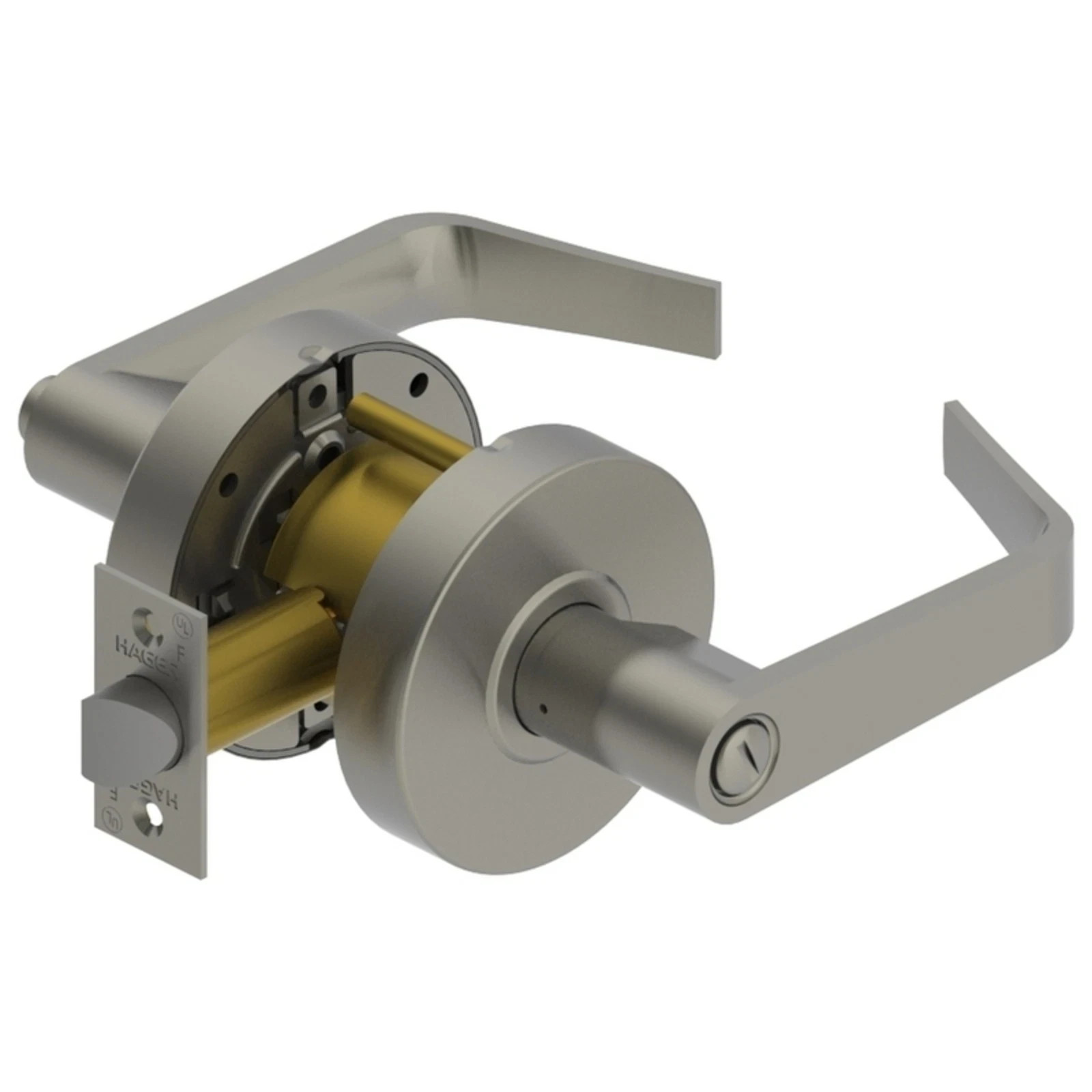 Hager – 2540 WTN US26D – Grade 2 Privacy Cylindrical Lock, Withnell Lever