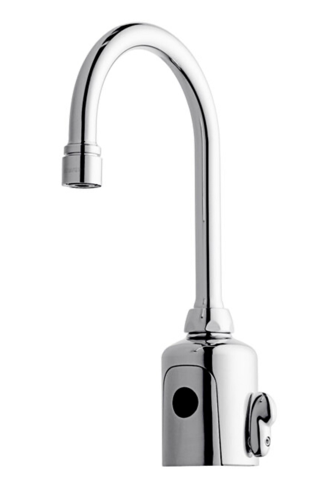 CHICAGO FAUCETS 116.223.AB.1 Rigid Gooseneck Bathroom Faucet, Chrome Plated